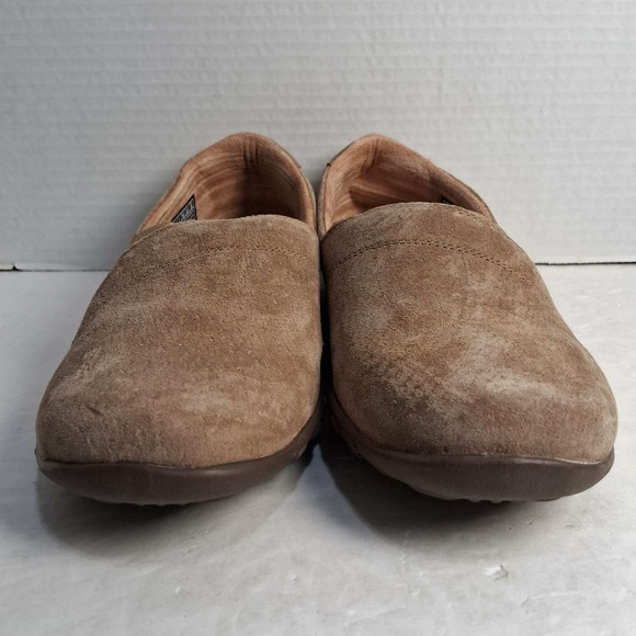 Skechers Women‎ Slip On Shoes Brown Suede Leather Comfort Loafers Size 6 - Picture 3 of 6